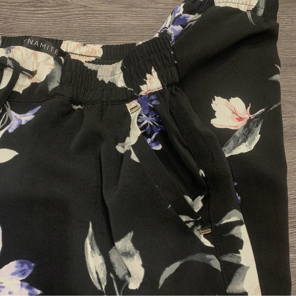 Dynamite Sacha Floral Drawstring Pants - Picture 3 of 5